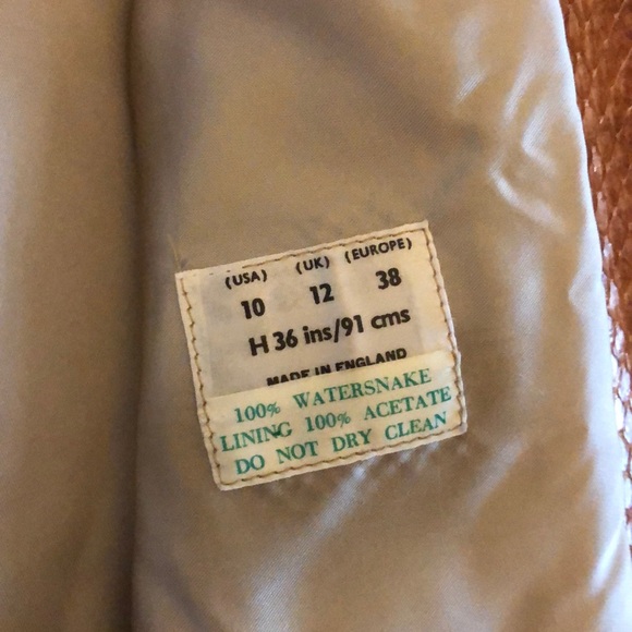 Vintage water snakeskin jacket - Picture 5 of 5